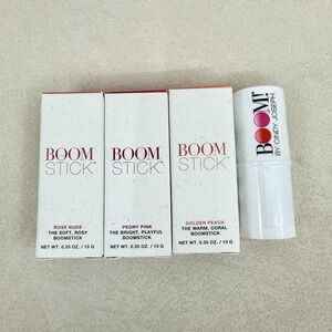 BOOM By Cindy Joseph Bookstick Set Rose Nude Peony Pink Golden Peach Color NEW